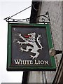 White Lion (3) - sign, 1 High Street, Wem