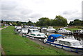 Boats moored at Wateringbury