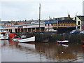 Eyemouth: the Phoenix building from across the river