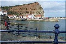 NZ7818 : Staithes Harbour by Graham Horn