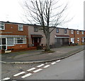 Cwmbran : Turberville Road houses on the corner of Llandaff Green