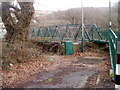 Sewage pumping station and footbridge, Machen