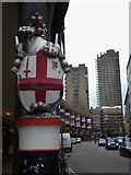 TQ3282 : City of London boundary marker, Goswell Road EC1 by Robin Sones