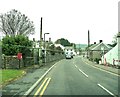 A post box and bus stops in Auchencairn