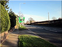 SJ4866 : The A54 (Holme Street) at Tarvin by Jeff Buck