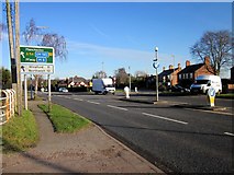 SJ4866 : The A54 (Holme Street) at Tarvin by Jeff Buck