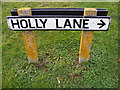 TM2046 : Holly Lane sign by Geographer