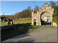 SH8078 : Gatehouse and bridleway by Jonathan Wilkins