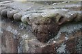 SJ8004 : St. Cuthbert's Church (6) - carved head on remains of old cross, Rectory Road, Donington by P L Chadwick