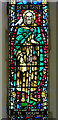 SN6655 : St David's Church window (detail), Llanddewi-Brefi, Ceredigion by Roger  Kidd