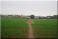 Footpath crossing a field to Herne