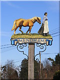 TM2782 : Mendham Village Sign by Geographer