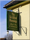 TM2782 : Sir Alfred Munnings Hotel sign by Geographer