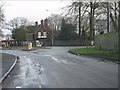 Chelford Road roundabout from Leycester Road