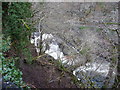 Part of Pont Cyfyng Falls in winter