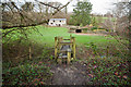 A footbridge on Coney Gut at Coombe Farm