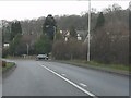 A458 approaching the B4537 junction