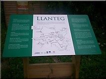 SN1710 : Information Board, Llanteg Hall. by welshbabe