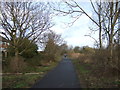 Cycle track heading north, Bilton