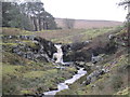 NY7976 : Waterfall on Middle Burn, Stonehaugh by Les Hull