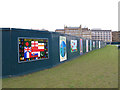 SE1633 : Hoarding with children's art by Stephen Craven