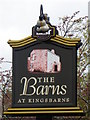 Sign for the Barns at Kingsbarns