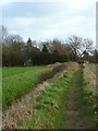 Approaching the church at Hunston