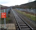 Railway line straight as an arrow, Treorchy