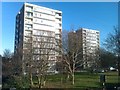 View from footbridge over Shooters Hill Road