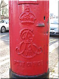TQ2389 : Edward VII postbox, Finchley Lane / Alexandra Road, NW4 - royal cipher by Mike Quinn