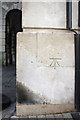 Benchmark on the St Mary Street face of the Guildhall