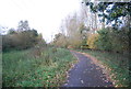 SU8852 : Blackwater Valley Path heading north in Hollybush Park by N Chadwick