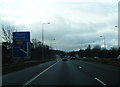 M53 spur road approaching Junction 2A