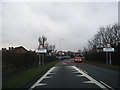 Frankby Road at Newton village boundary