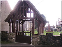 SN3818 : St. Mary's Church Llanllwch gate house by chris whitehouse