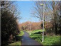 Footpath past Eastbourne Hospital