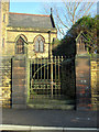Side gate to the Sacred Heart RC church
