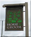 Horse & Groom (3) - sign, Epsom Road, Merrow, Guildford