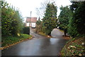 Sharp bend on Workhouse Lane