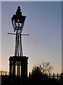 Gas lamp at Ham Gate, Richmond Park