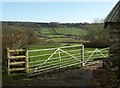 ST1703 : Gates and field, Shaugh Farm by Derek Harper