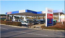 SZ2594 : Filling Station at Tesco Superstore by Mike Smith