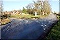 Road Junction next to Aldford Bridge