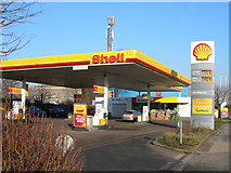 SJ6090 : Petrol Station on Winwick Road by Mike Lyne