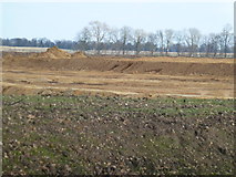TF2502 : Sand and gravel excavation between Thorney and Eye by Richard Humphrey