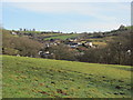 View over fields towards Llangeinor