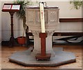 St Barnabas, Browning Road, Manor Park - Font