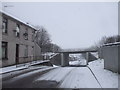 John St, Pen-y-wern, drops under the Heads of the Valleys road