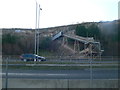 Looking across the A55 at Llanddulas Quarry