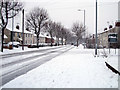 Pinehurst Road in the snow